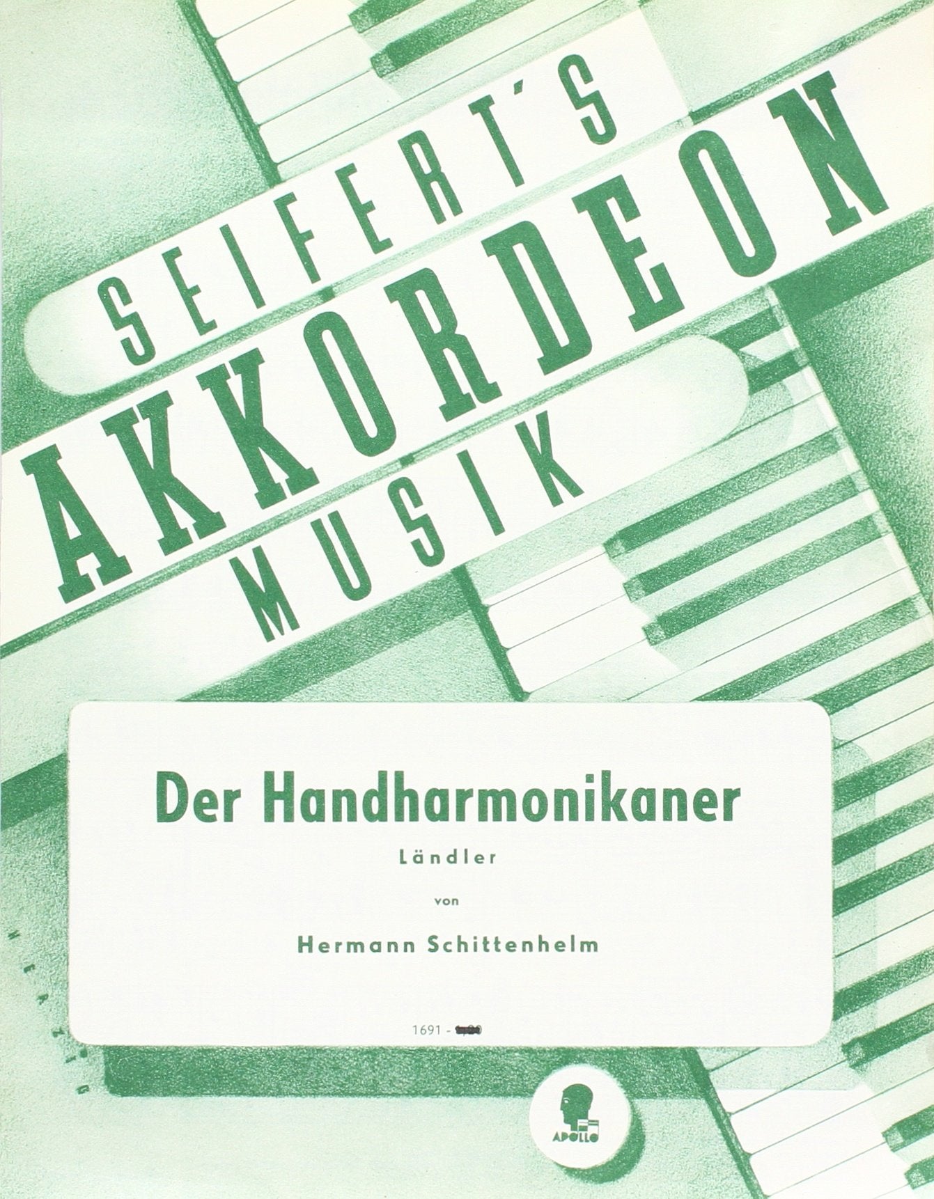 Der Handharmonikaner: Ländler. Akkordeon. Sheet Music