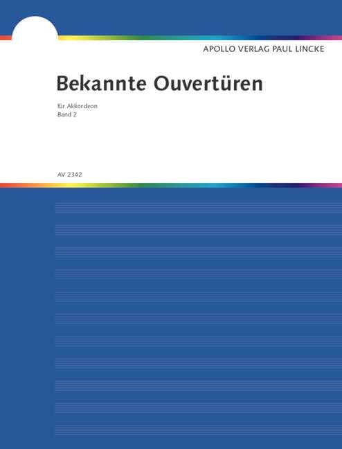 Bekannte Ouvertüren: Band 2. Akkordeon. Sheet Music