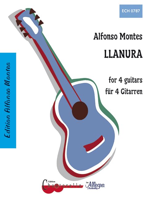 Llanura: 4 Gitarren. Partitur und Stimmen. Sheet Music