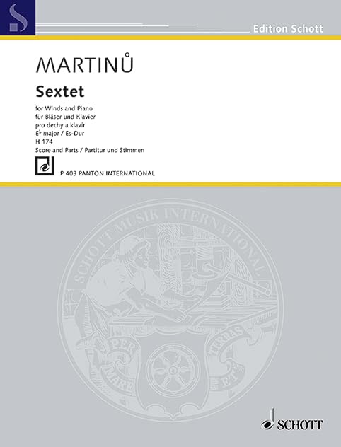 Sextet: H 174. Bläser und Klavier. Partitur und Stimmen. (Edition Schott) Foreign Languages ​​& Dictionaries