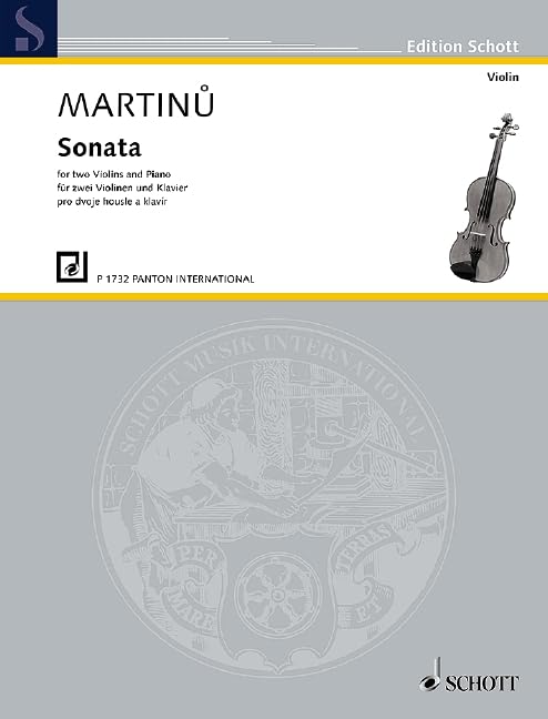 Sonata: für zwei Violinen und Klavier. 2 Violinen und Klavier. Partitur und Stimmen.: for two Violins and Piano. 2 violins and piano. Partition et parties. (Edition Schott) Foreign Languages ​​& Dictionaries