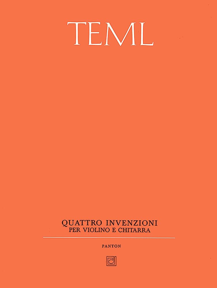4 Invenzioni: violin and guitar. book
