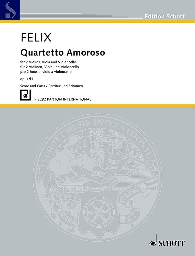 Quartetto Amoroso: op. 51. string quartet. Partition et parties. book