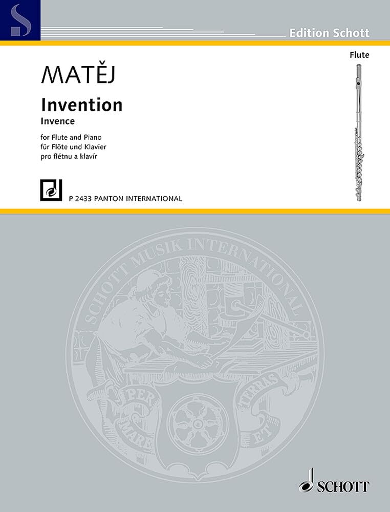 Invention: Flöte und Klavier. (Edition Schott) Arts & Music
