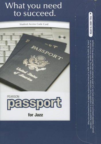 Jazz Pearson Passport Standalone Access Card Arts & Music