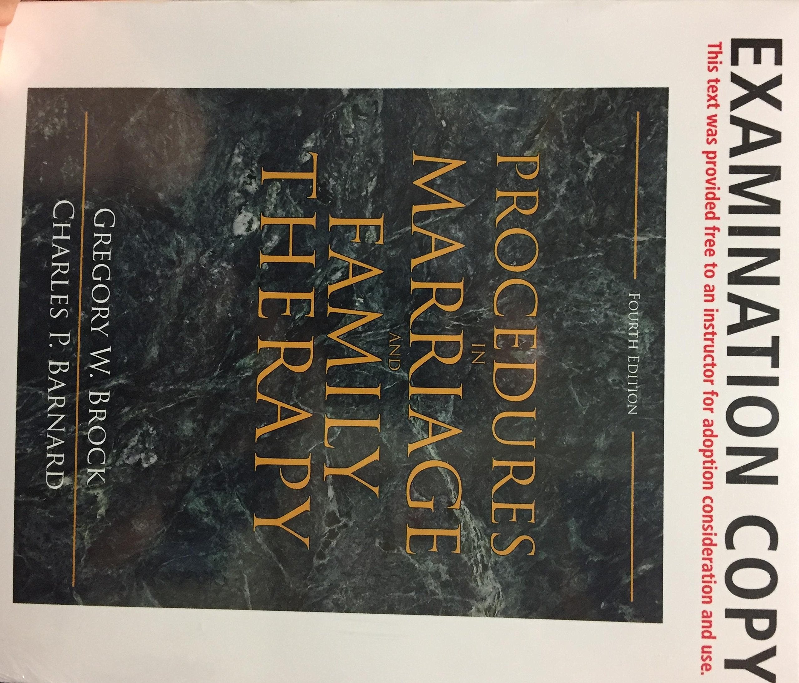 Procedures in Marriage and Family Therapy Social Sciences