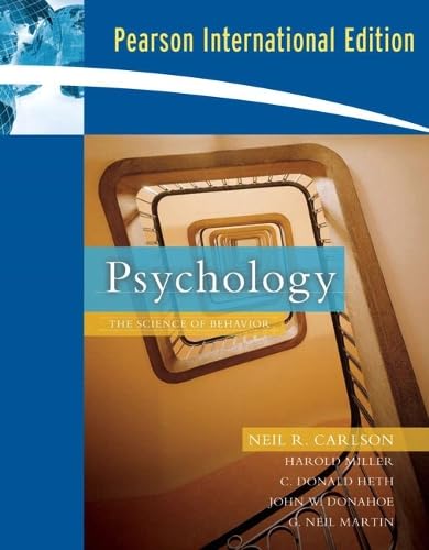 Psychology: The Science of Behavior: International Edition book