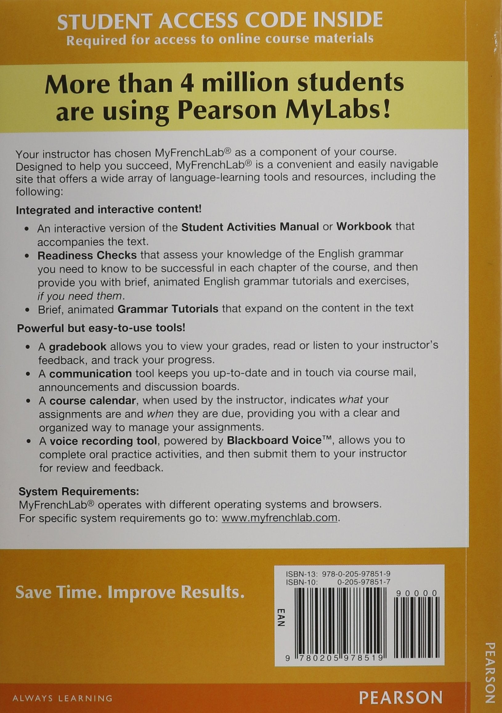 MyLab French with Pearson eText -- Access Card -- for Points de depart (one semester access) book