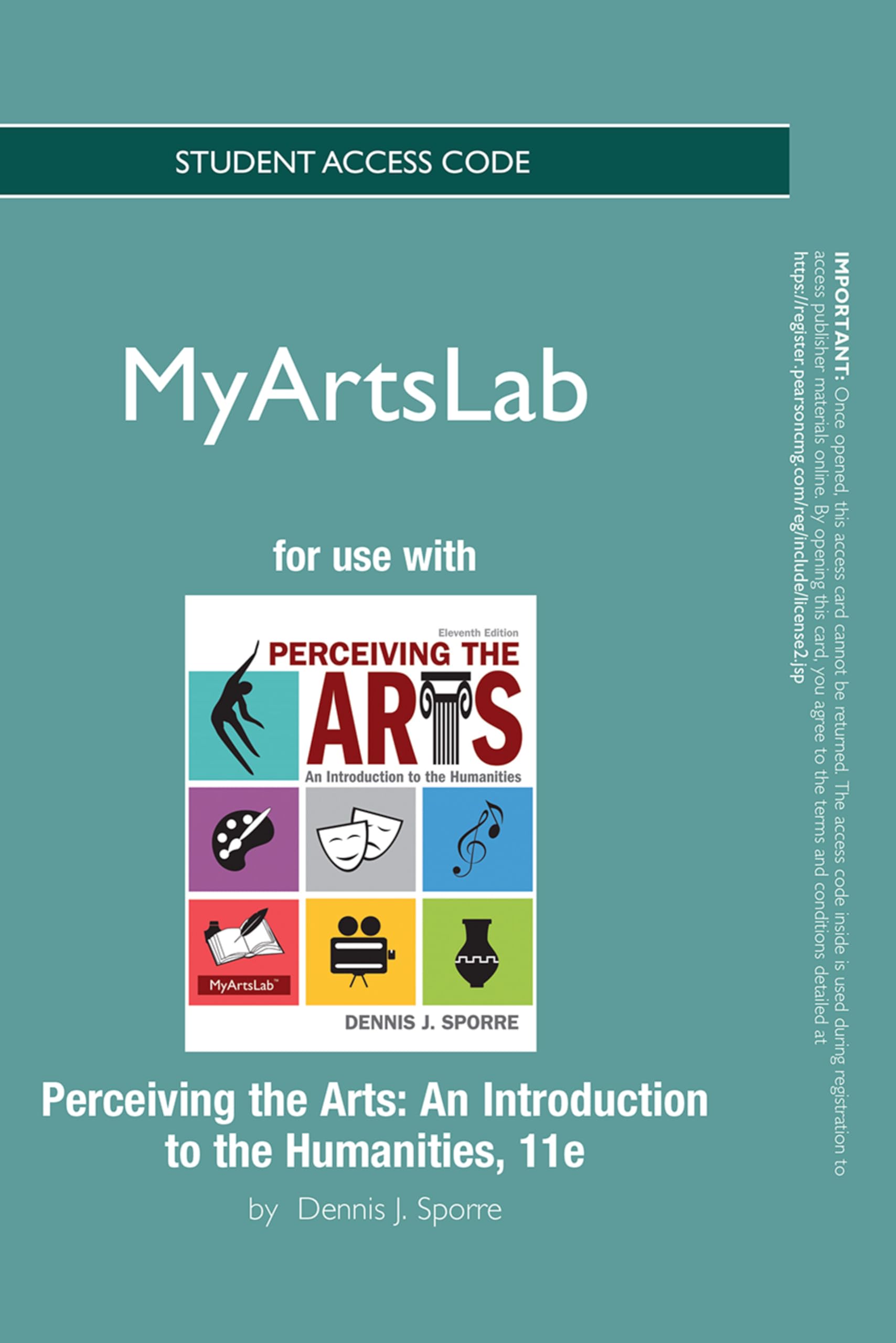 Myartslab With Pearson Etext for Perceiving the Arts: An Introduction the Humanities Film, Art & Culture