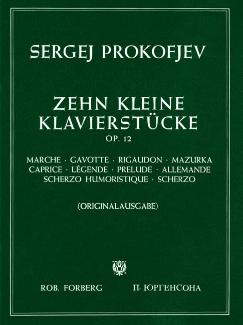 10 Kleine Klavierstücke Opus 12 book