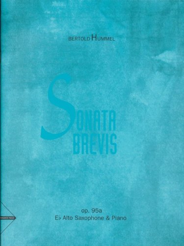 Sonata brevis op. 95a saxophone-livre +partition book