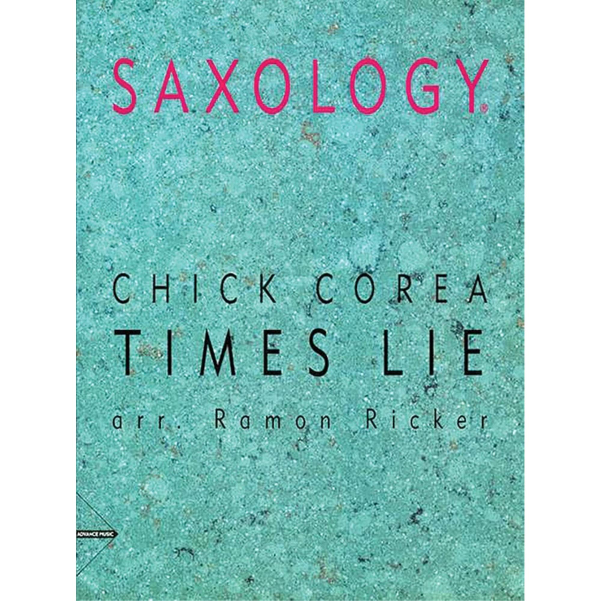Times Lie: 5 saxophones (SAATBar) and piano, guitar (ad lib), double bass, percussion. Partition et parties. book