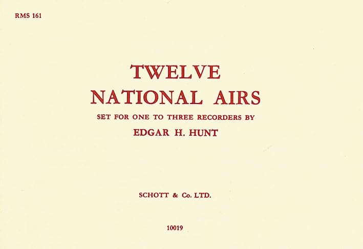 12 National Airs: 1-3 Blockflöten (S/T/SA/ST/SAT/SST/SSA/SAA). Spielpartitur. Sheet Music