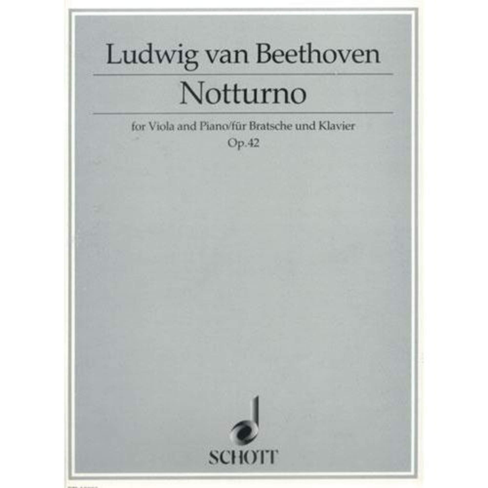 Notturno: after the Serenade op. 8. op. 42. viola and piano. Sheet Music