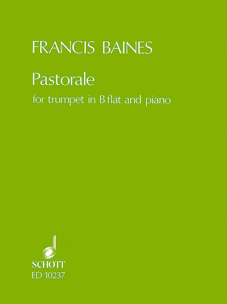 Pastorale: Trompete in B und Klavier. (Series for Brass Instruments and Saxophone) Sheet Music