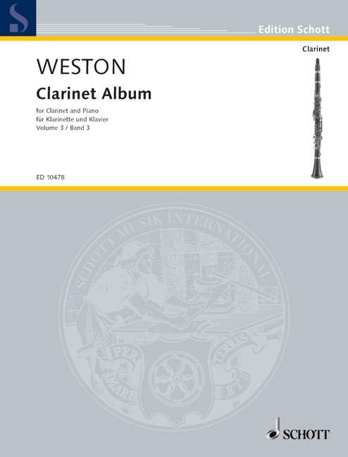 Clarinet Album: Vol. 3. Klarinette in B und Klavier.: clarinet in Bb and piano. (Edition Schott) Sheet Music
