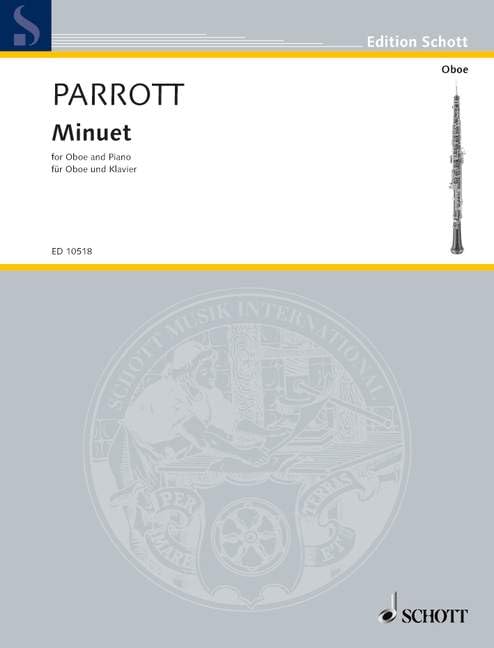 Minuet: Oboe und Klavier. (Edition Schott) Sheet Music