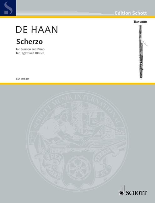 Scherzo: Fagott und Klavier. (Edition Schott) Sheet Music