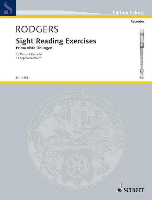 Sight Reading Exercises: Prima Vista Übungen. Sopran-Blockflöte. (Edition Schott) Sheet Music