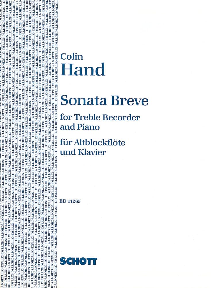Sonata breve: Alt-Blockflöte und Klavier. Sheet Music