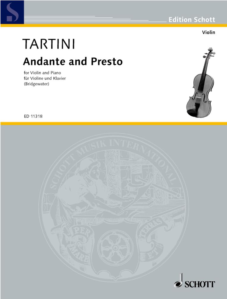 Andante and Presto: violin and piano. book