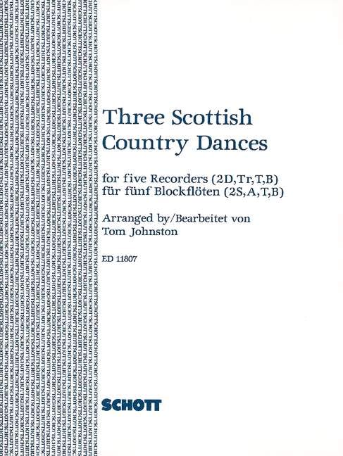 Three Scottish Country Dances: Schottische Reihentänze. 5 recorders (SSATB). Partition et parties. Film, Art & Culture
