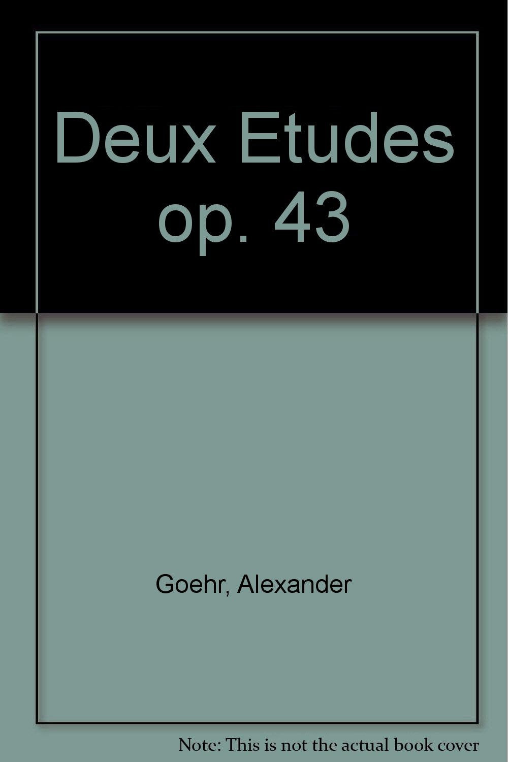 Deux Etudes: op. 43. orchestra. Partition d'étude. book