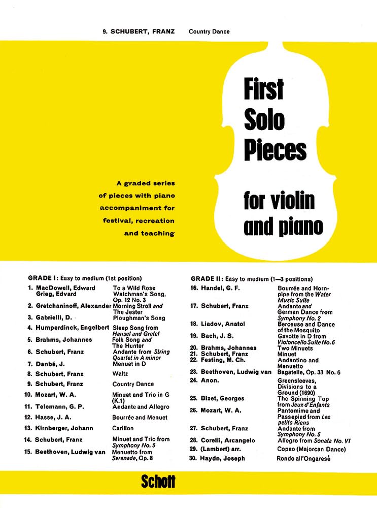Country Dance: Violine und Klavier. (First Solo Pieces) Sheet Music