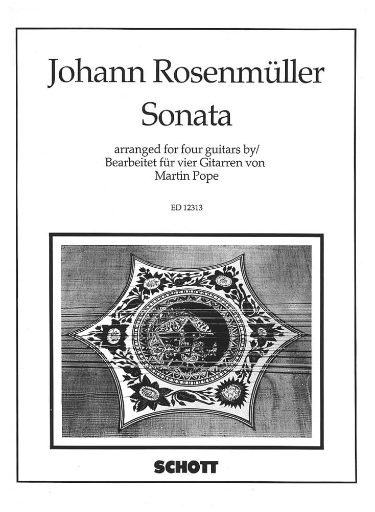 Sonata: 4 Gitarren. Partitur und Stimmen. Sheet Music