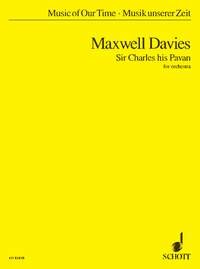Sir Charles his Pavan: for orchestra. op. 157. orchestra. Partition d'étude. book
