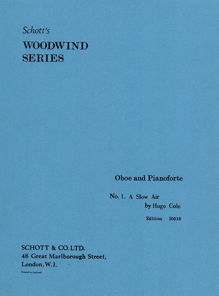 A Slow Air: Two Diversions. Oboe und Klavier. Sheet Music