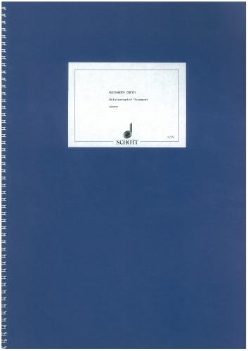 Uninterrupted Movement: op. 59. Violoncello solo und Cello-Ensemble. Studienpartitur. (Musik unserer Zeit) Sheet Music