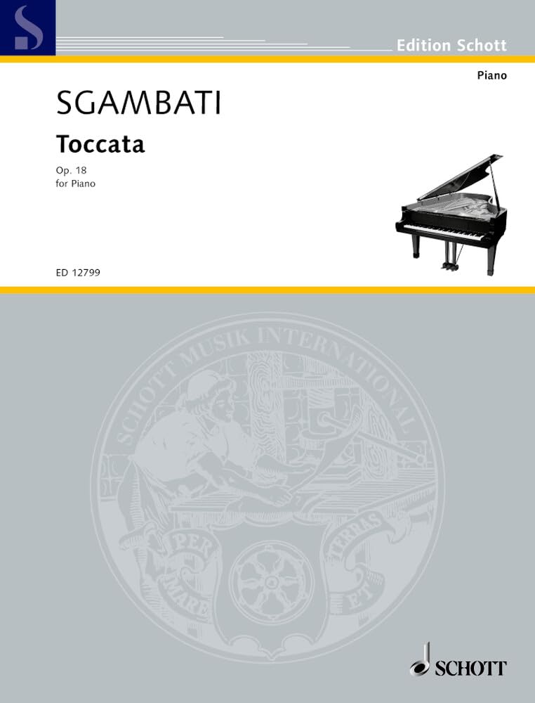 Toccata: op. 18. Klavier. (Edition Schott) Sheet Music