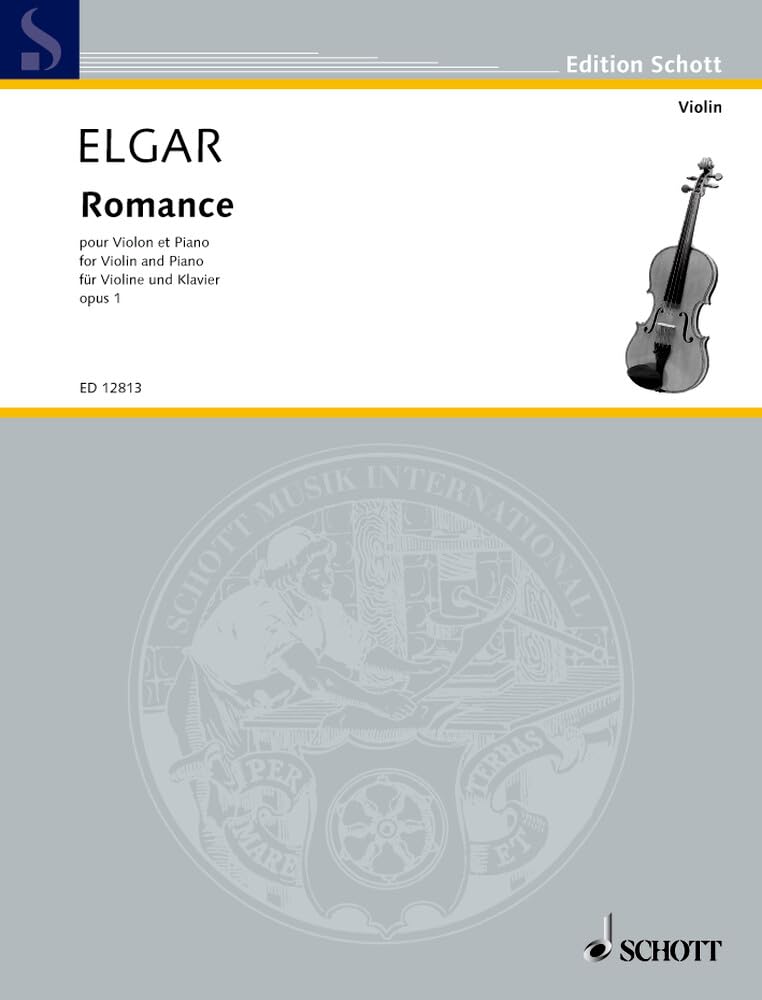 Romance: op. 1. Violine und Klavier. (Edition Schott) Sheet Music
