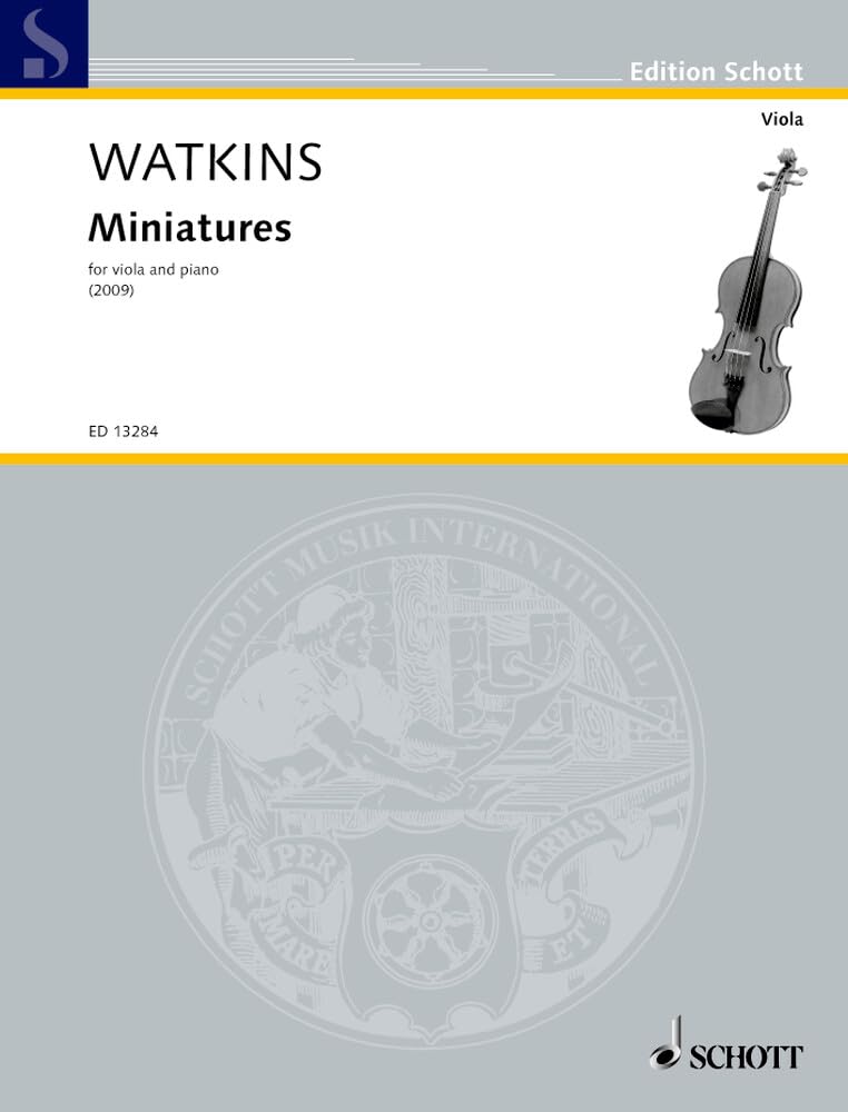 Miniatures: for viola and piano. viola and piano. book