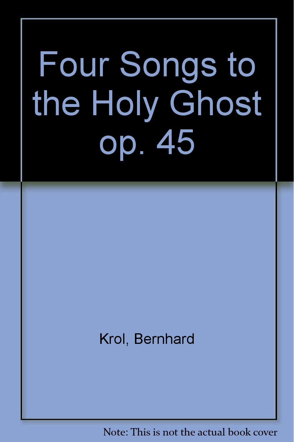 Vier Gesänge an den Heiligen Geist: op. 45. gemischter Chor (SATB) und Orgel. Chorpartitur. Sheet Music