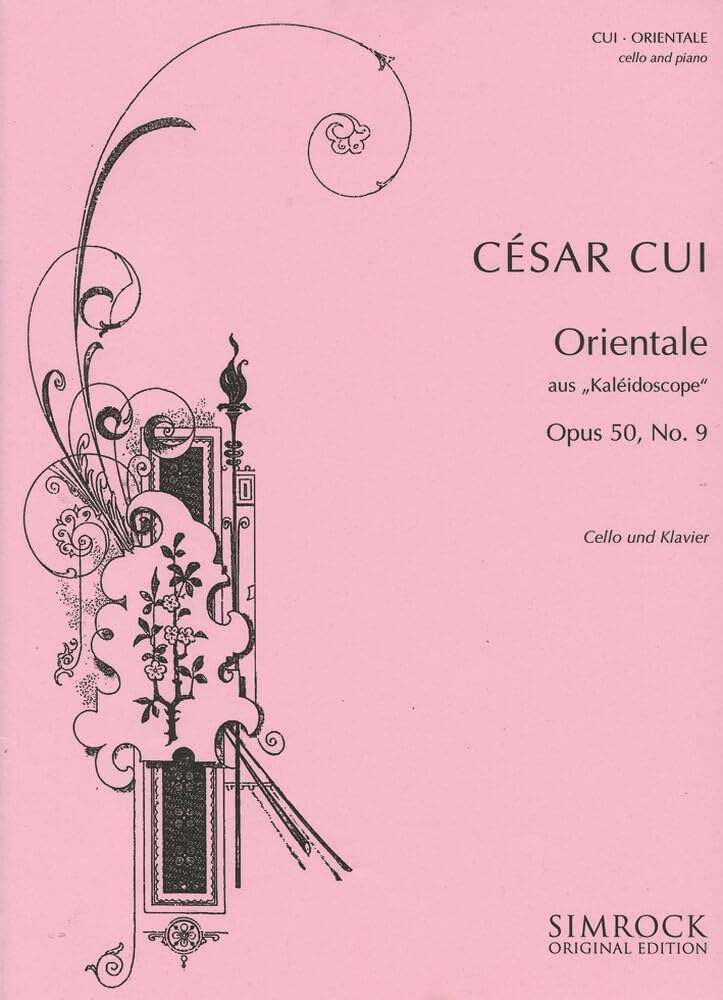 Orientale: aus "Kaléidoscope". op. 50/9. Violoncello und Klavier. Sheet Music