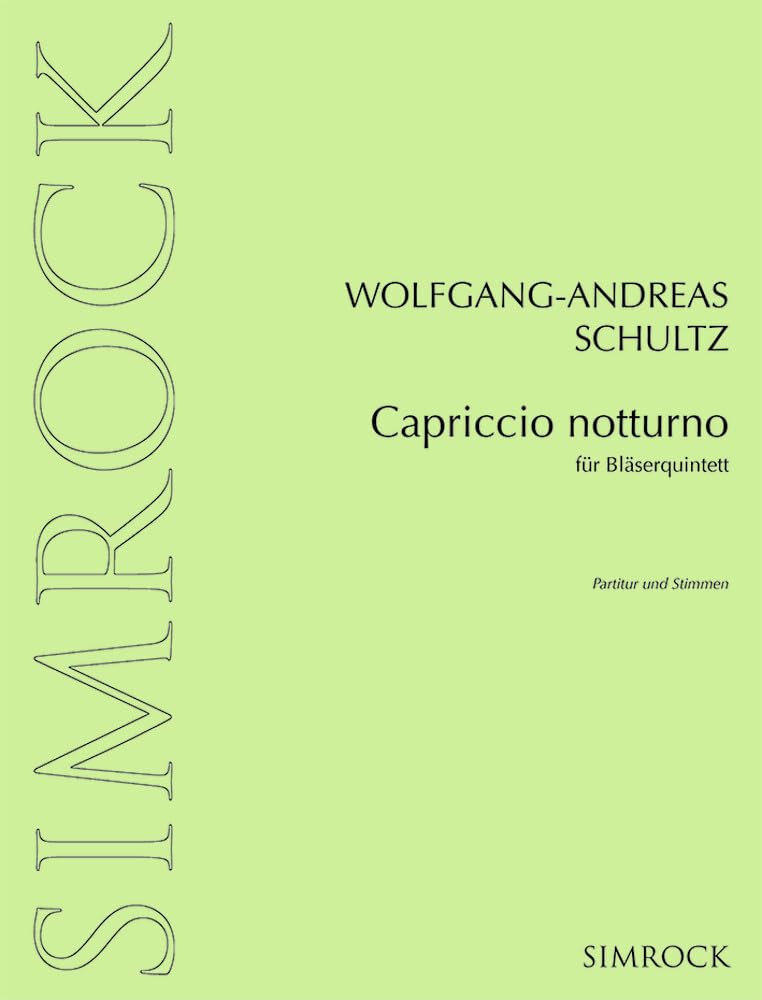 Capriccio notturno: wind quintet. Partition et parties. book