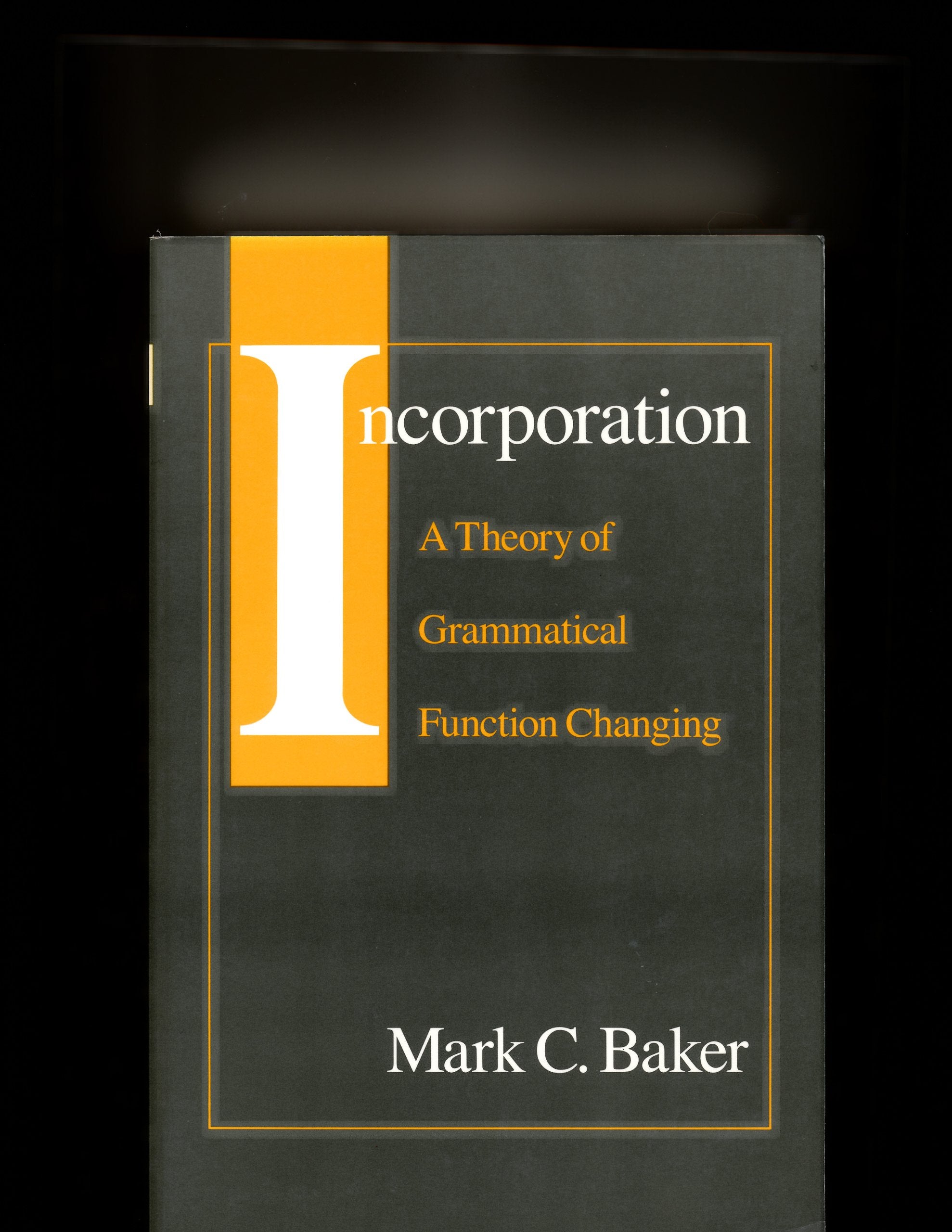 Product Image: Incorporation: Theory of Grammatical Function Changing