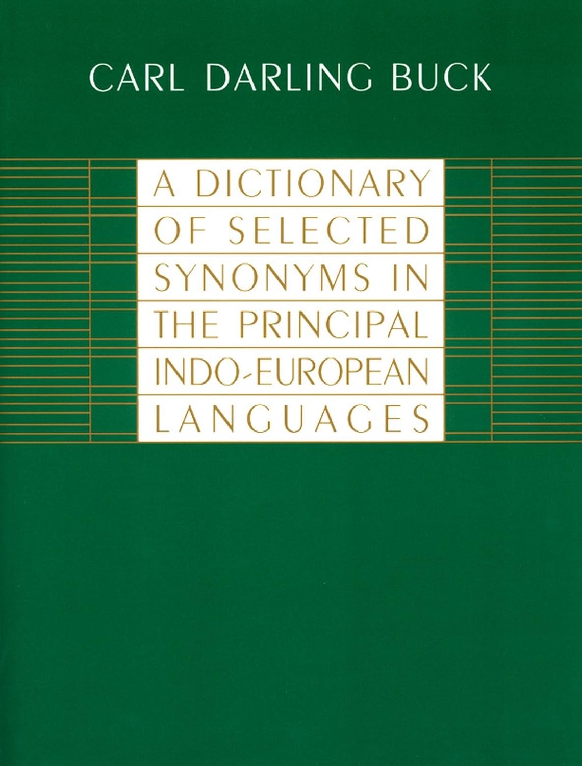 A Dictionary of Selected Synonyms in the Principal Indo-European Languages Social Sciences