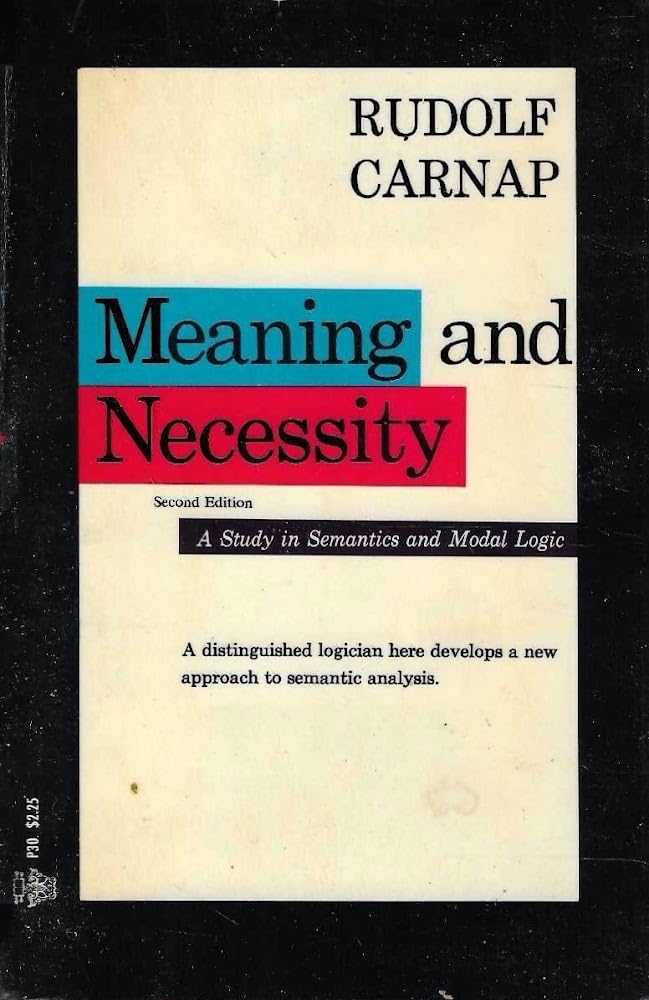 Product Image: Meaning and Necessity (Phoenix Books)