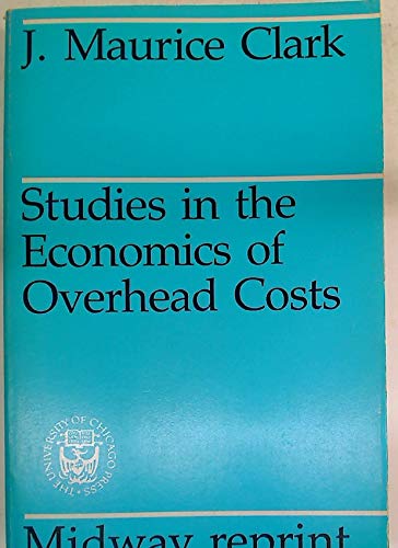 Studies in Economics of Overhead Costs book