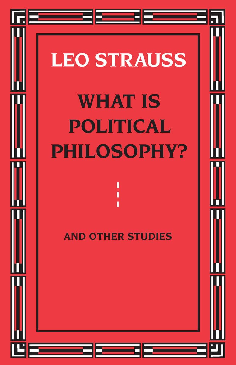 What is Political Philosophy? And Other Studies Law