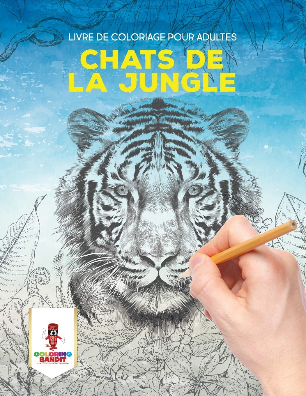 Chats de la Jungle : Livre de Coloriage Pour Adultes book
