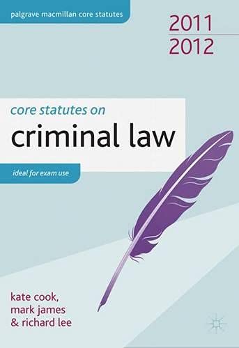 Product Image: Core Statutes on Criminal Law