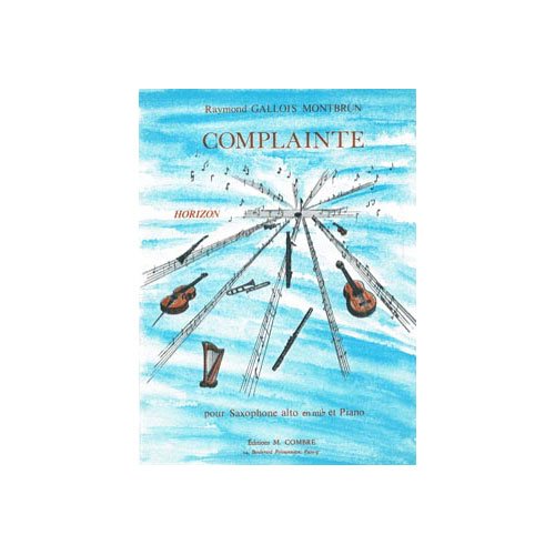 Complainte --- saxophone et piano book
