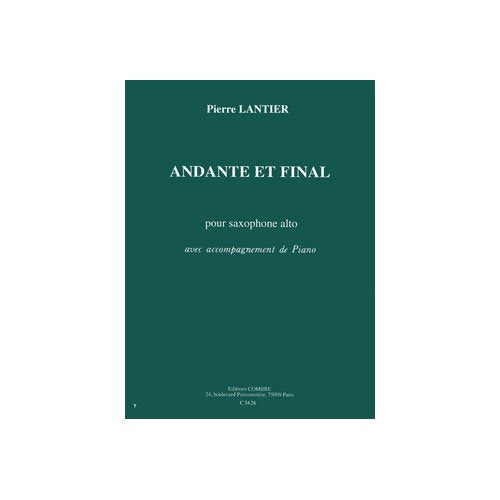 Andante et final --- saxophone alto et piano book
