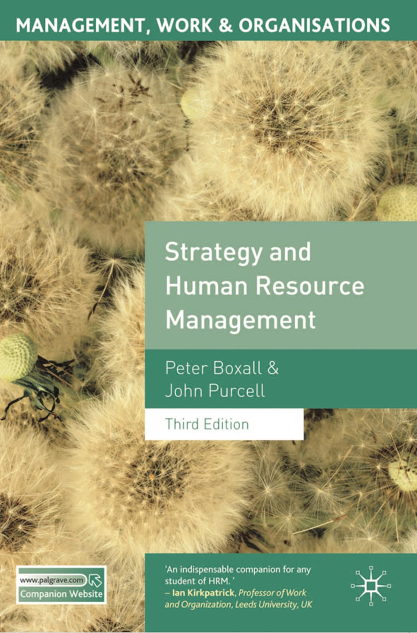 Strategy and Human Resource Management (Management, Work and Organisations) Business, Finance & Career
