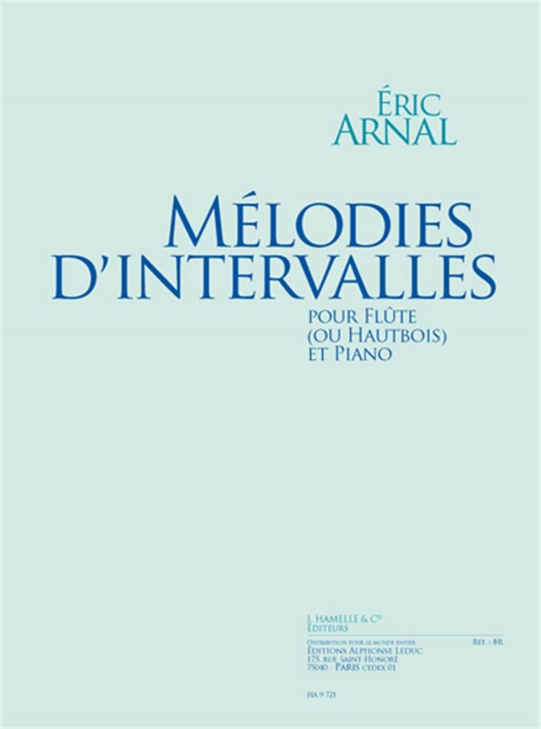 Arnal: melodies d'intervalles (27'35'') pour flute ou hautbois et piano book