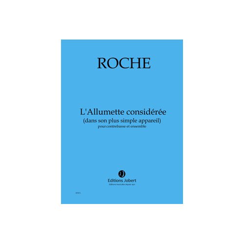 L'allumette consideree (dans son plus simple appareil) --- contrebasse et ensemble book